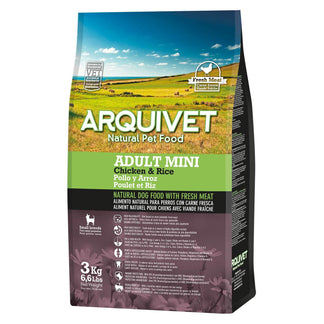 Pienso Super Premium de Pollo y arroz para razas pequeñas (carne fresca) - Arquivet