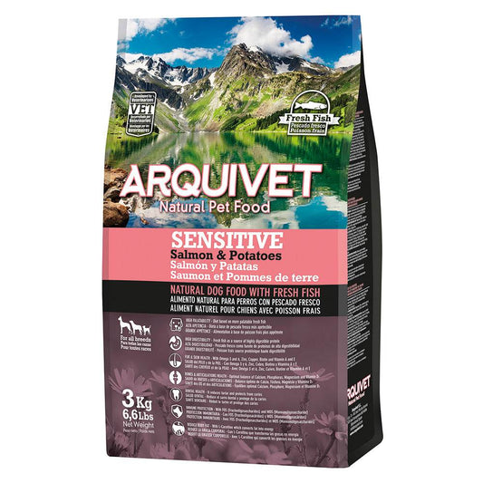 Pienso Super Premium Sensitive de Salmón y Patata (pescado fresco) - Arquivet
