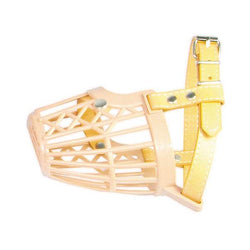 Plastic and leather muzzle - Arquivet