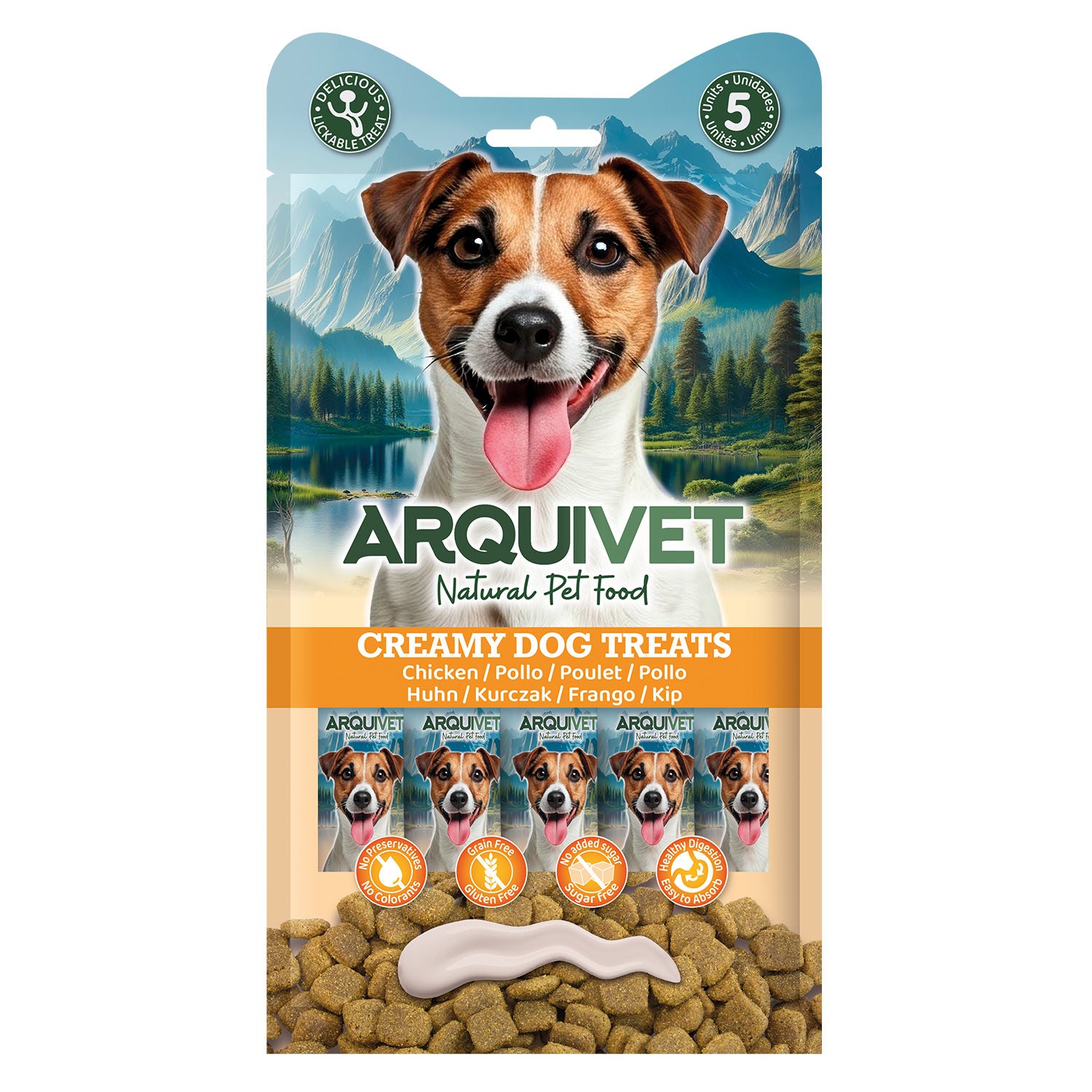 Creamy Dog Treats - Snack cremoso de pollo (bolsa 5 sobres de 14 g)