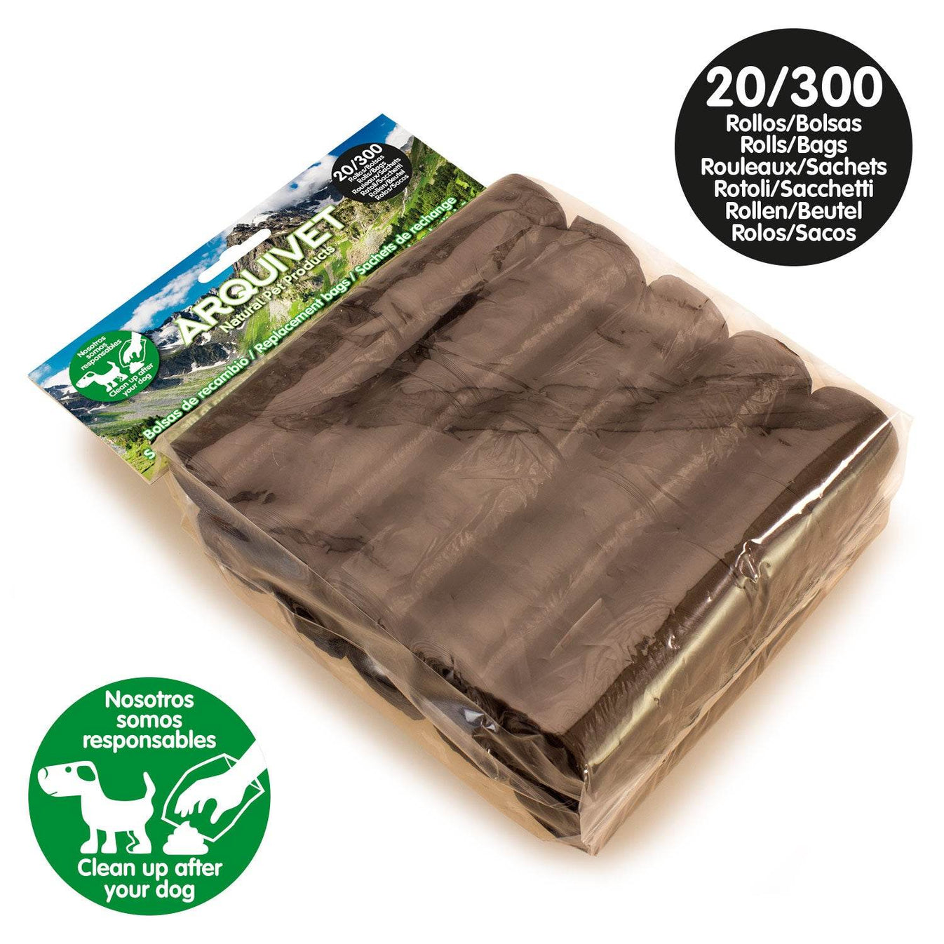 Bolsas negras recogida excrementos de perro - Arquivet