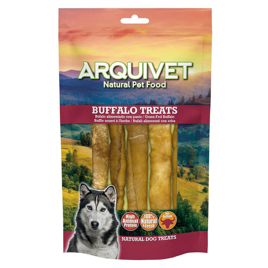 Barritas de colágeno de Búfalo - 12 cm - 100 g - 5 unidades - Arquivet