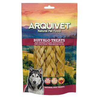 Trenzado de Piel de Búfalo - 100 g - 12cm - 5 unidades - Arquivet