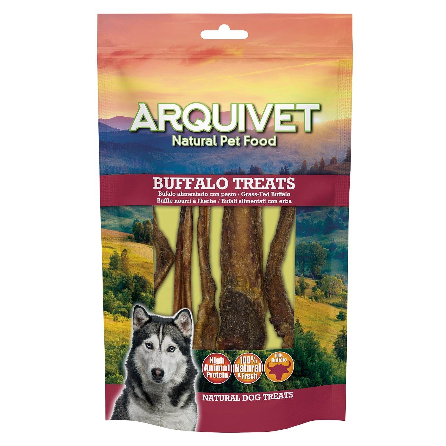 Nervio de Búfalo - 75g - 12cm - 5 unidades - Arquivet