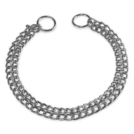 Collar metálico de cadena doble - Arquivet