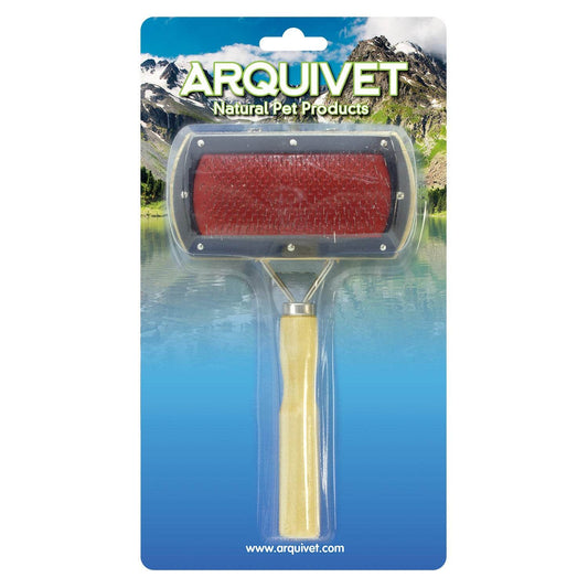 Carda doble con mango en madera - Arquivet