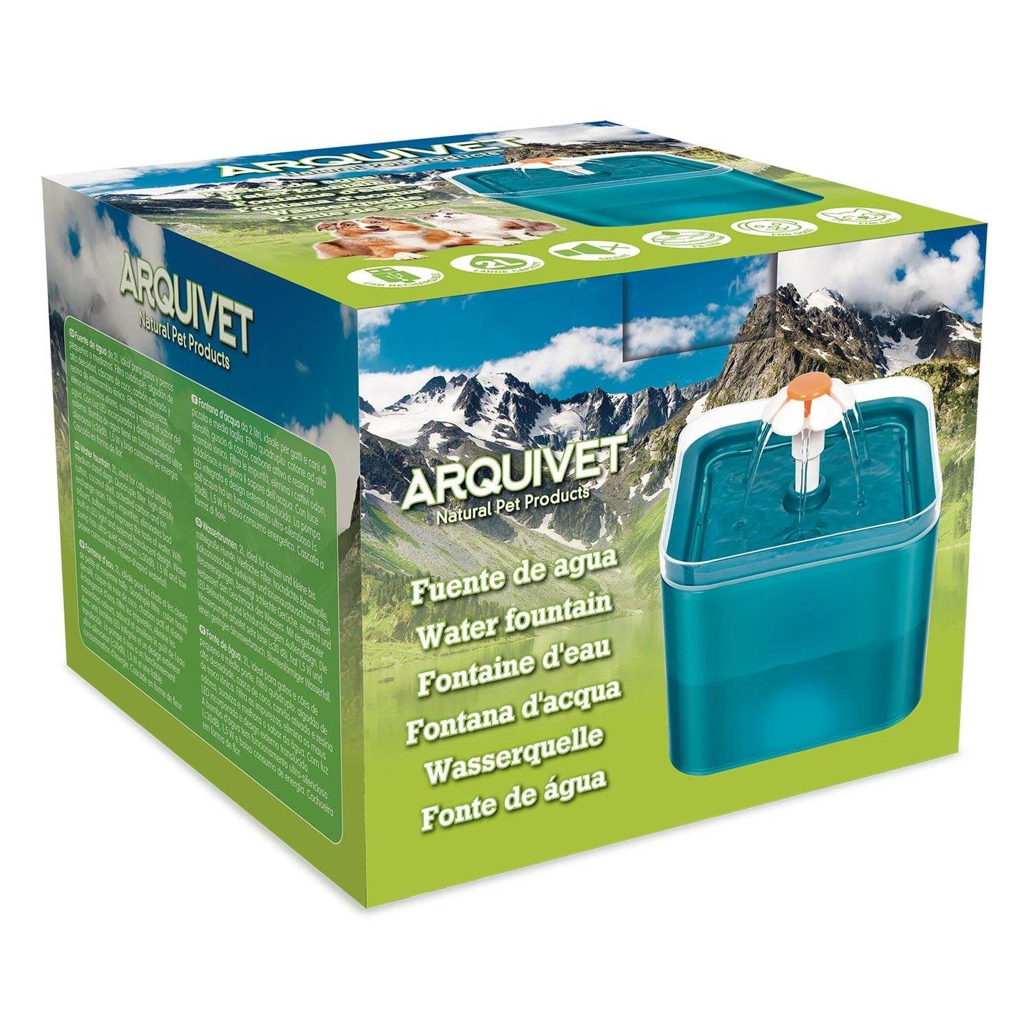 Fuente de agua con luz led - Arquivet
