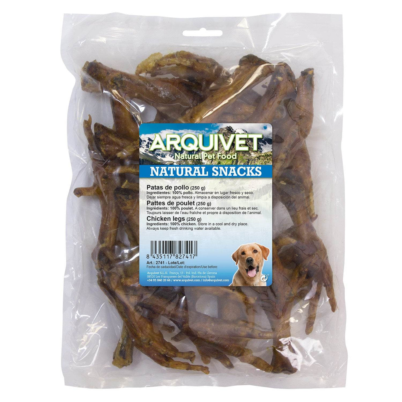 Patas de pollo (Bolsa 250 g) - Arquivet