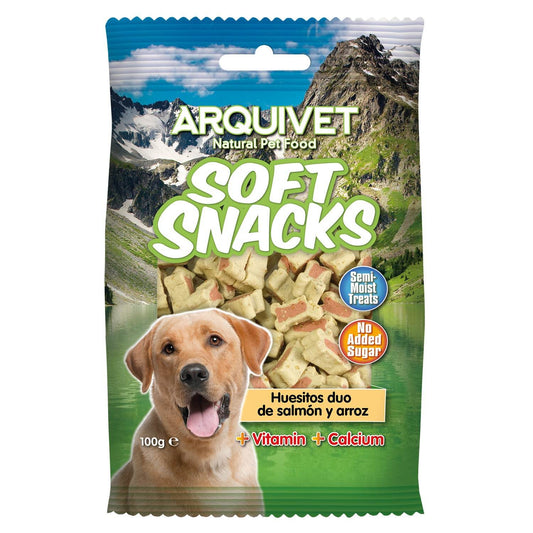 Soft Snacks - Huesitos duo de salmón y arroz - Arquivet