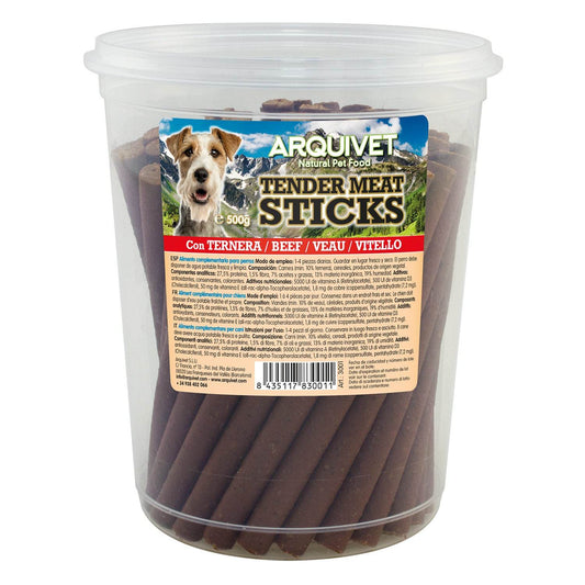 Tender Meat Sticks Ternera 500gr. - Arquivet