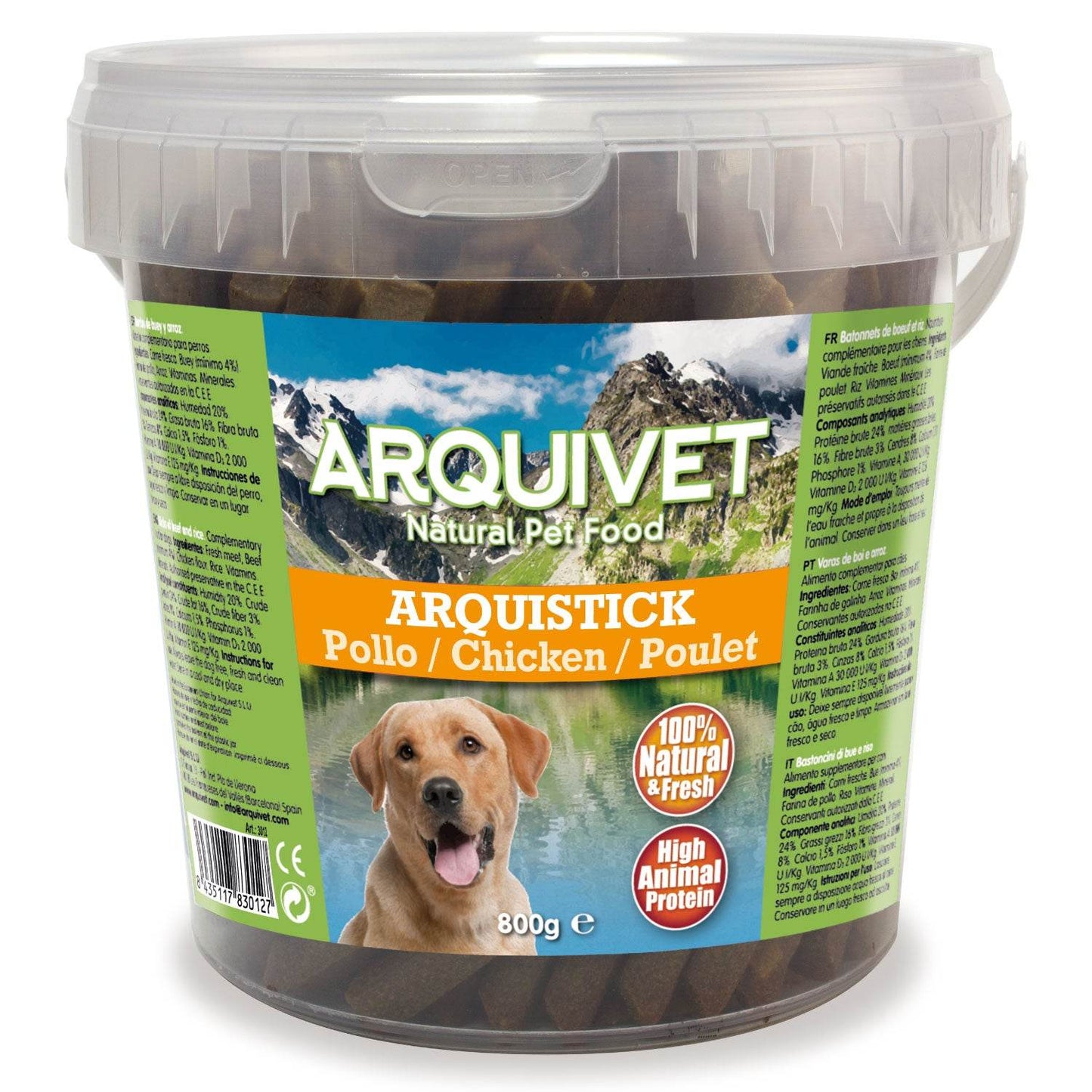 Arqui Stick de POLLO 800 g. - Arquivet