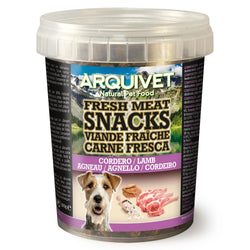 Semi-moist lamb snacks