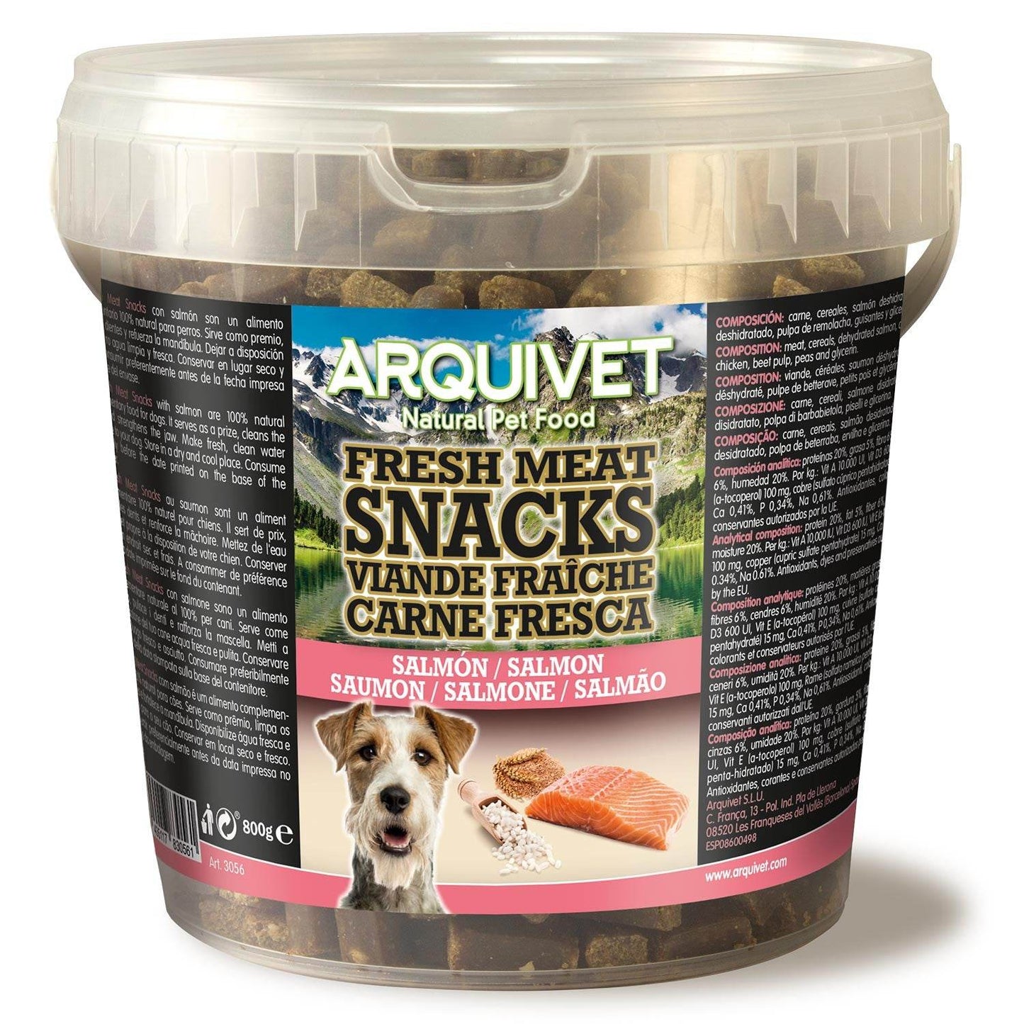 Snack di salmone semi-umidi - Arquivet