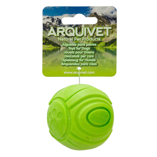 Bola dental verde con huellas - Arquivet