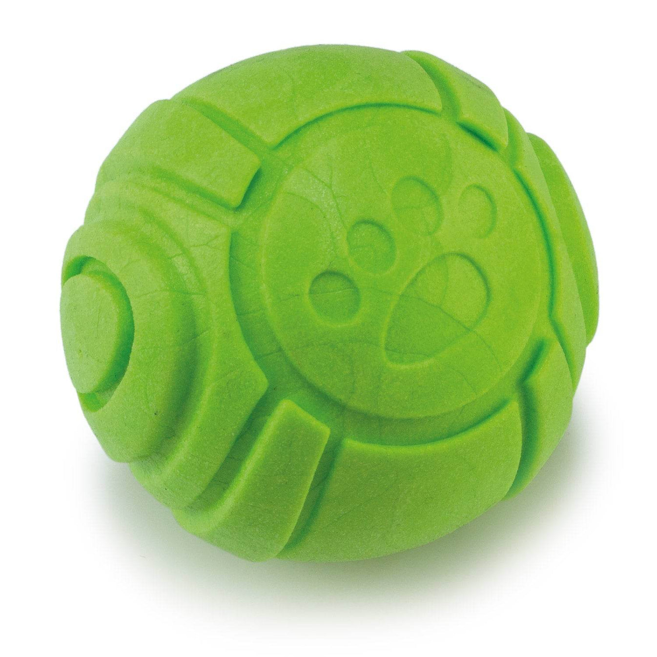 Bola dental verde con huellas - Arquivet