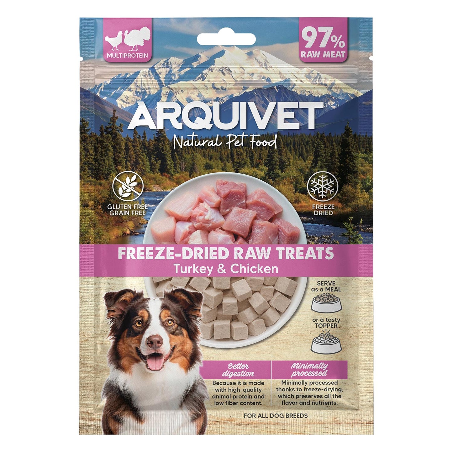 Freeze-Dried Raw Treats - Dados de Pavo y Pollo