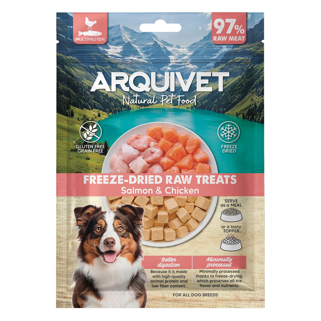 Freeze-Dried Raw Treats - Cubetti di salmone e pollo