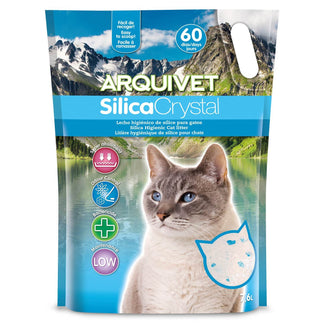 Lecho higiénico de arena de sílice para gatos - Arquivet