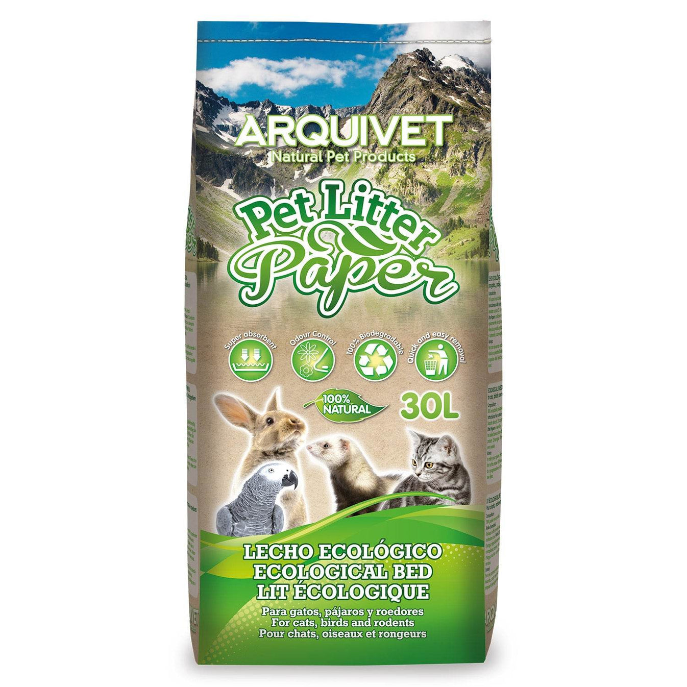 Pet Litter Paper - Lecho ecológico para mascotas - Arquivet