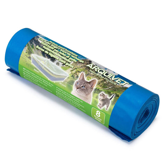 Rollo 8 bolsas para areneros gato - 50 x 38 cm - Arquivet