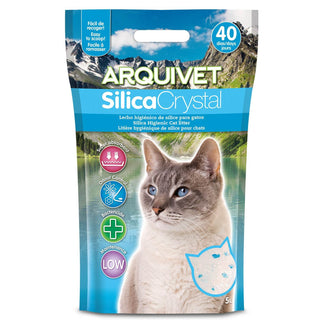 Lecho higiénico de arena de sílice para gatos - Arquivet