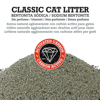 Classic Cat Litter - Bentonita con carbón activo - Arquivet