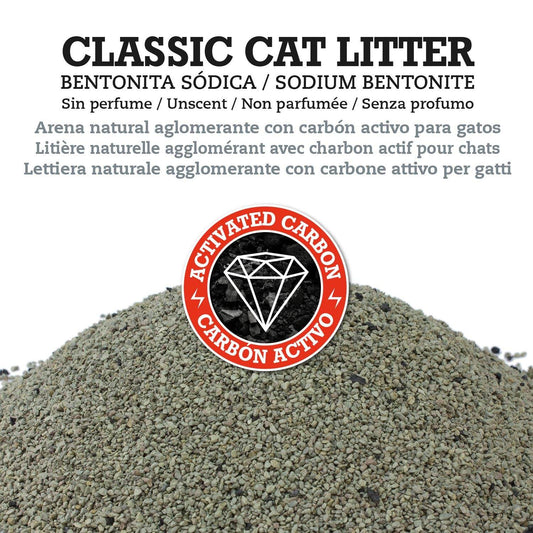 Classic Cat Litter - Bentonita con carbón activo - Arquivet