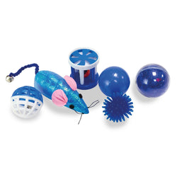 Kit of 6 different blue toys - Arquivet