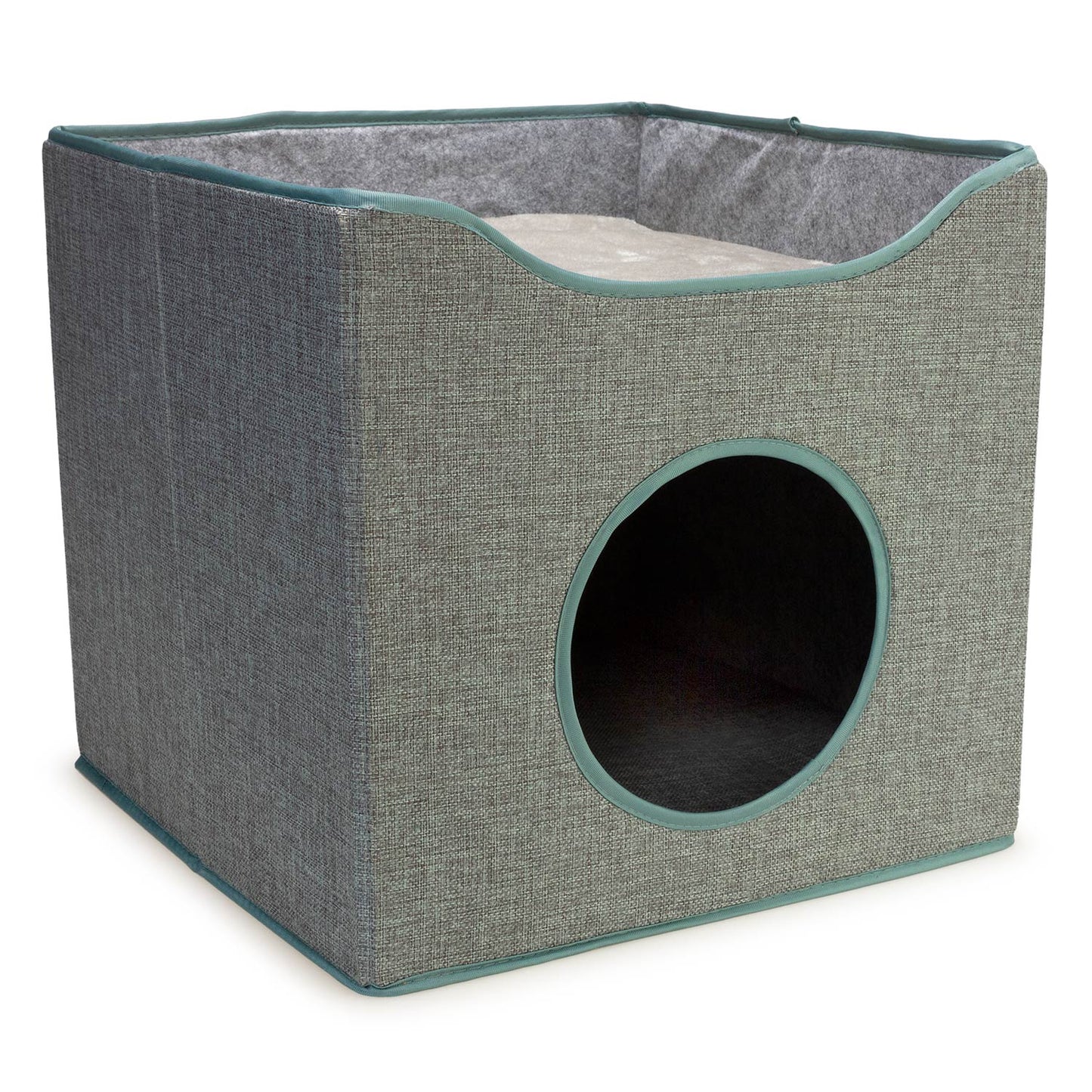 Cueva con rascador "Yakson" - 39 x 39 x 38 cm