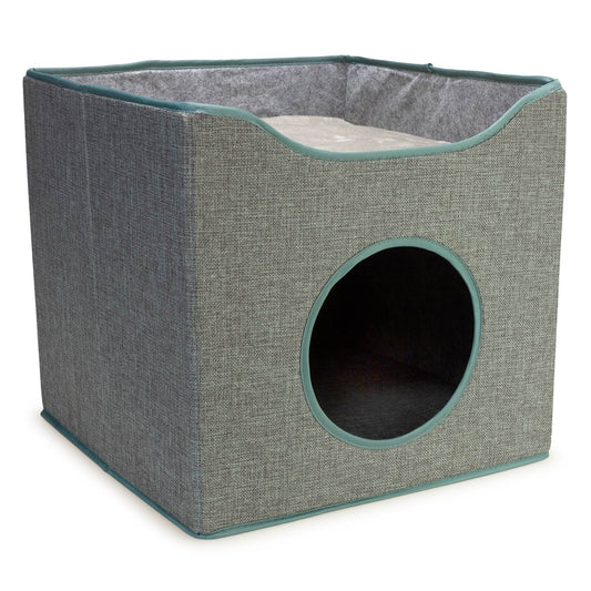 Cueva con rascador "Yakson" - 39 x 39 x 38 cm