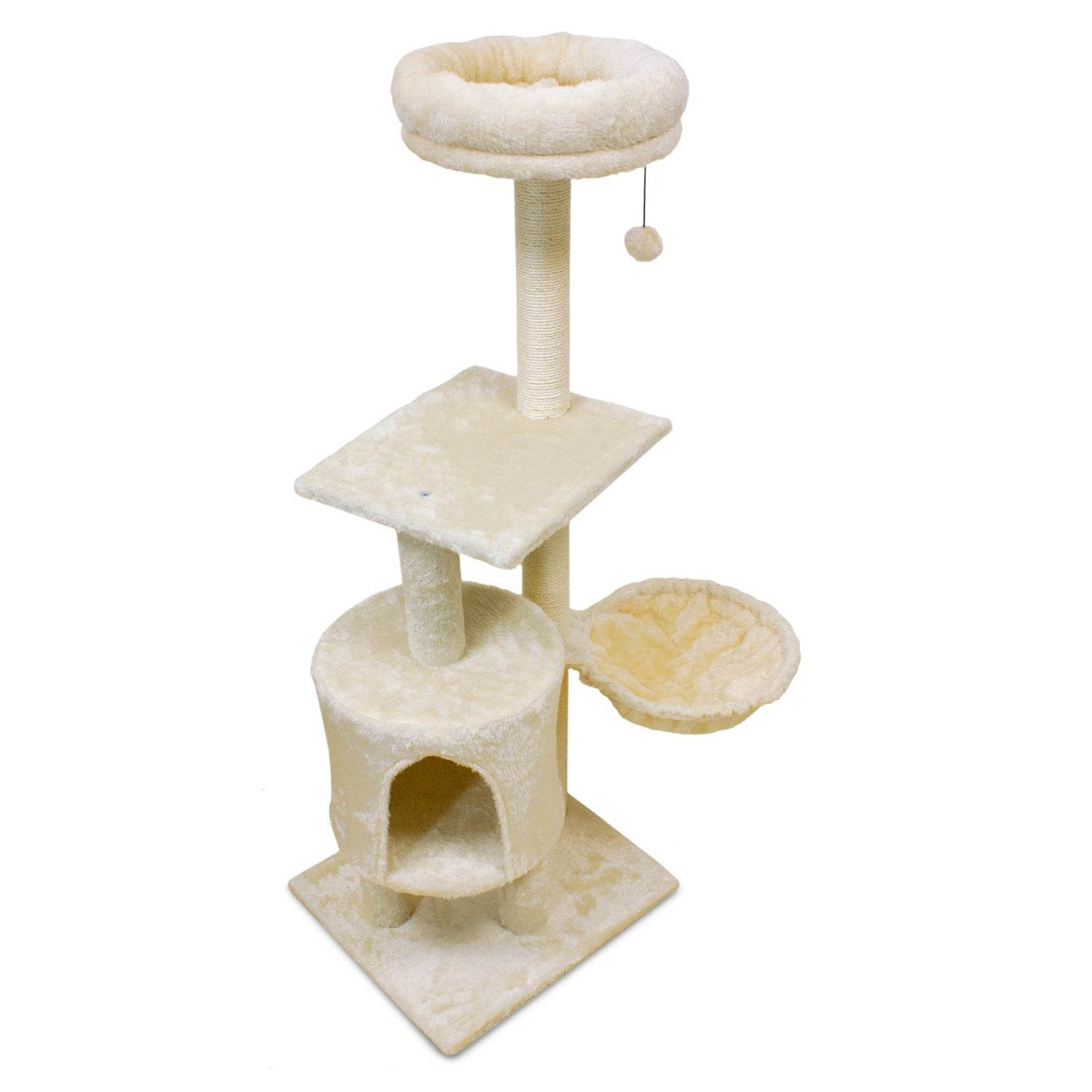 Árbol - Rascador con cama extraíble “Ice” - 45 x 40 x 117 cm - Arquivet