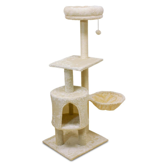 Árbol - Rascador con cama extraíble “Ice” - 45 x 40 x 117 cm - Arquivet