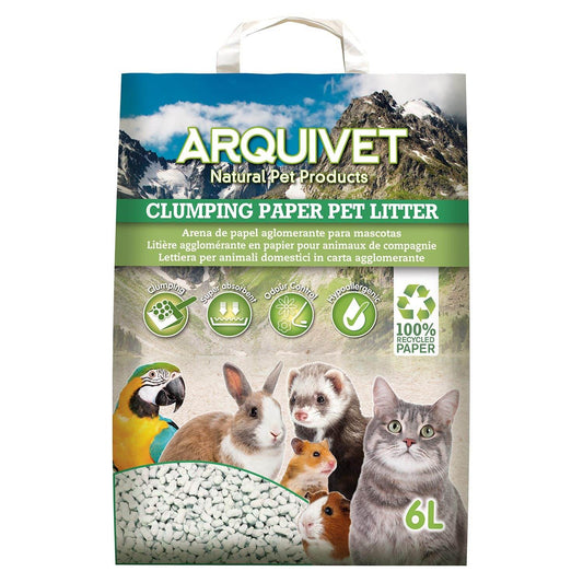 Clumping Paper Pet Litter - Arena aglomerante de papel - Arquivet