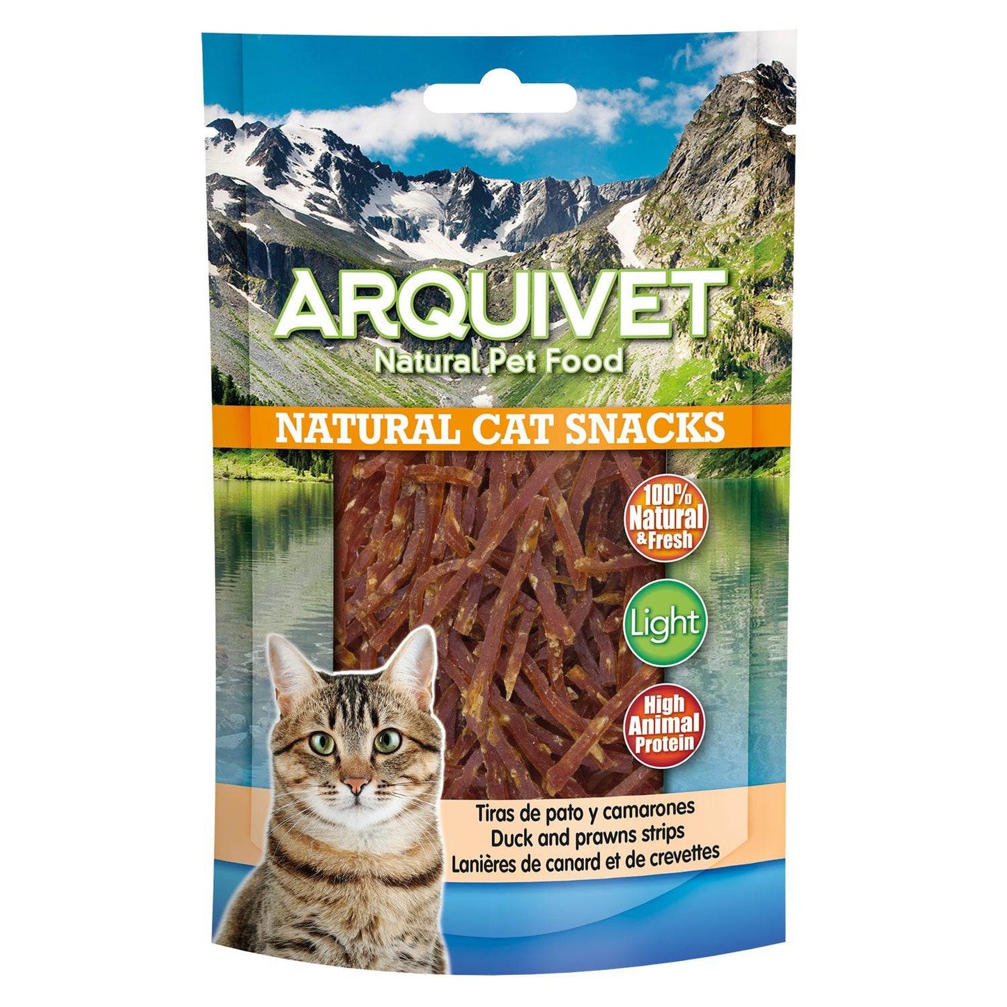 Tiras de pato y camarones - Arquivet