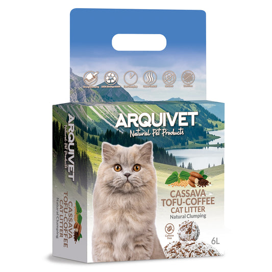 Cassava Tofu Coffee Cat Litter - Arena aglomerante para gatos