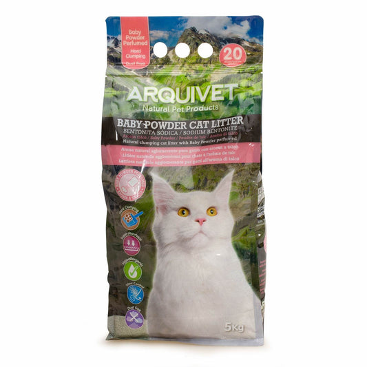 Baby Powder Cat Litter - Bentonita aroma a Talco - Arquivet
