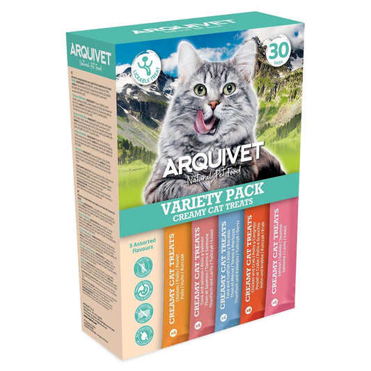 Snack cremosos - Variety Pack - 30 unidades de 14g - Arquivet