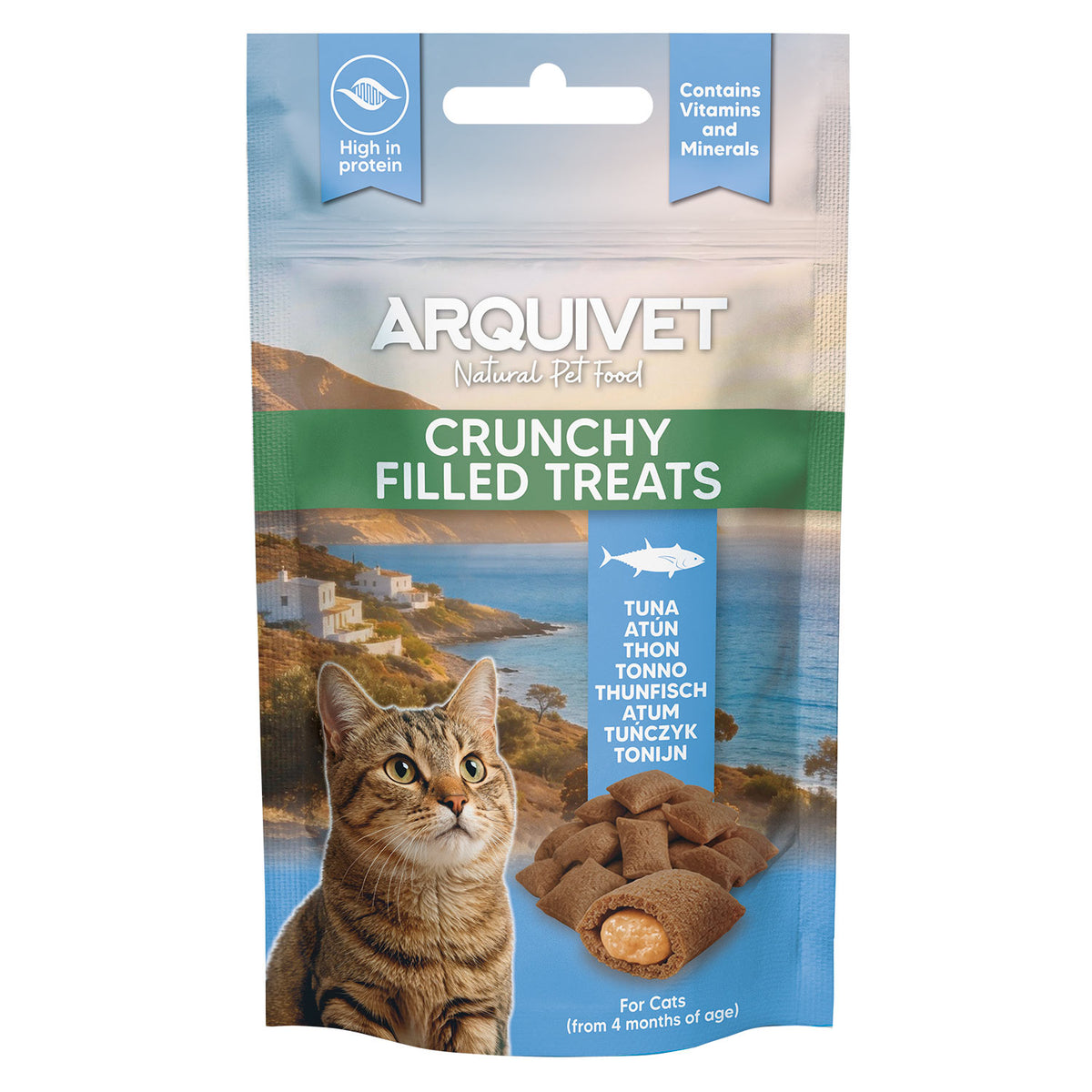 Crunchy Filled Treats de Atún - Snacks crujientes para Gato