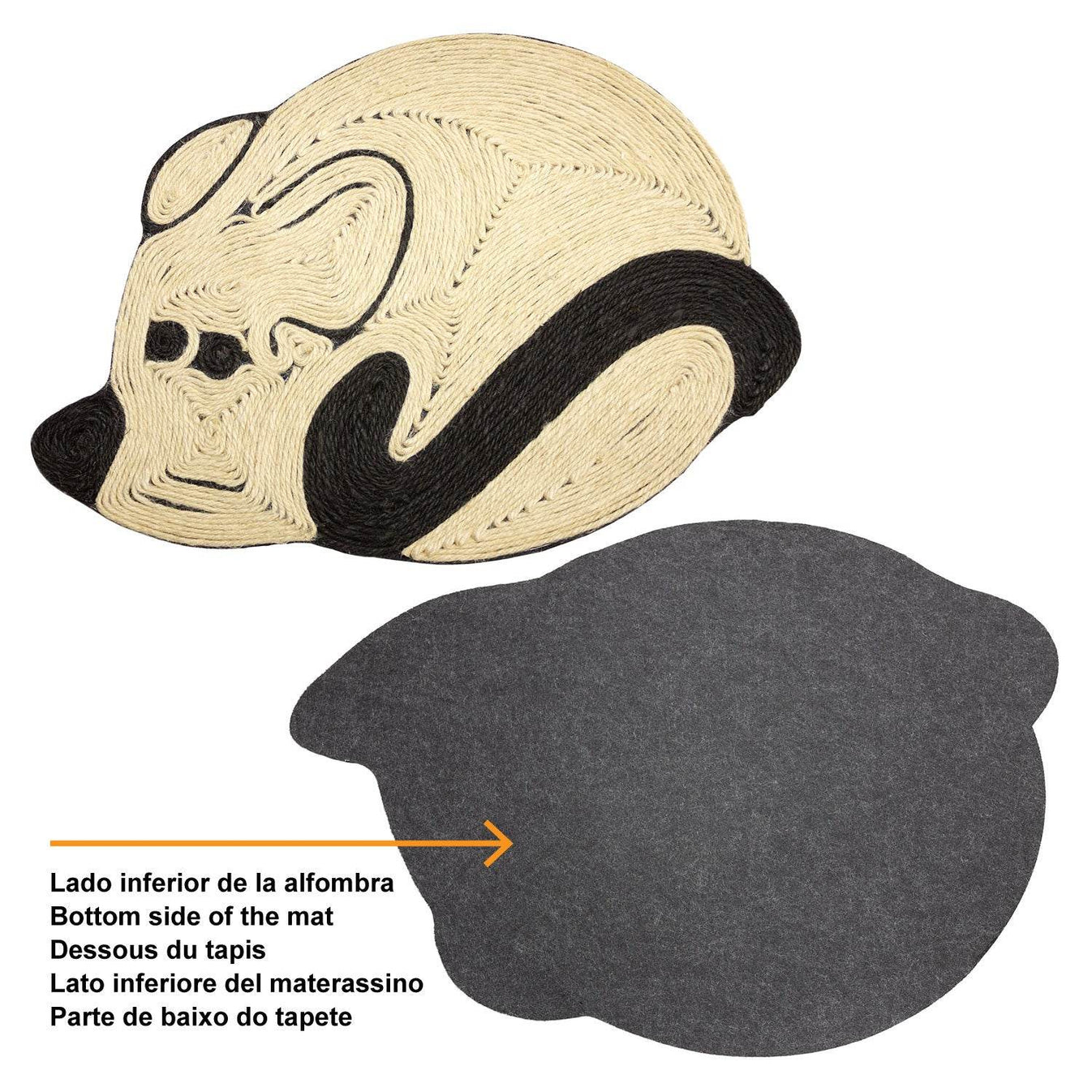 Rascador alfombra con forma de ratón - 56 x 40 cm - Arquivet
