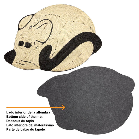 Rascador alfombra con forma de ratón - 56 x 40 cm - Arquivet