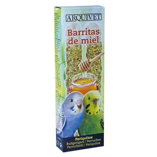 Barritas de miel para periquitos 60 gr - Arquivet