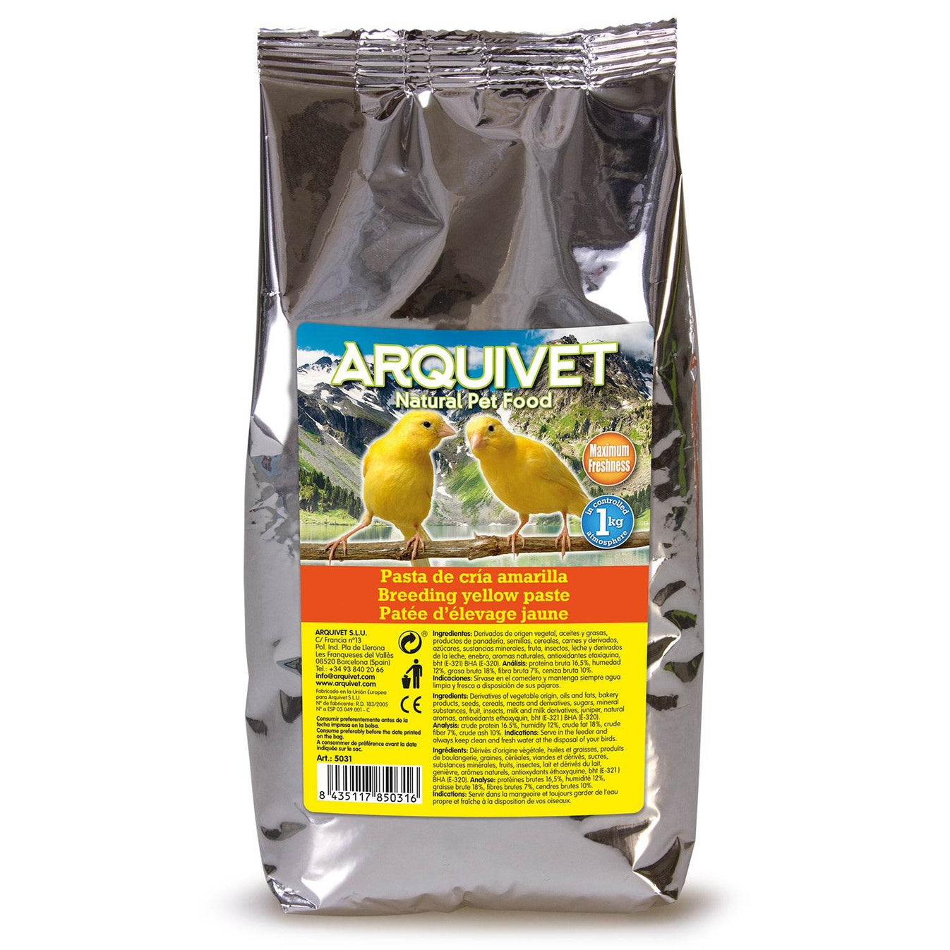 Pasta de cria amarilla - Arquivet