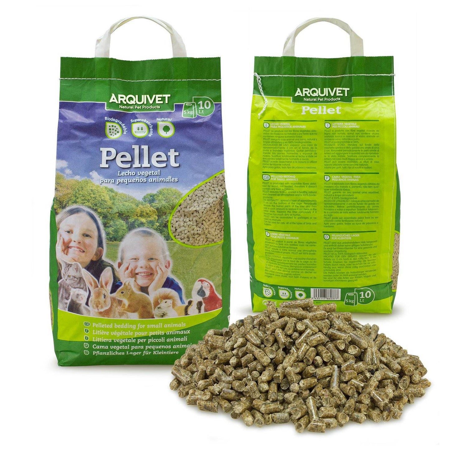 Lecho vegetal pellet - Arquivet
