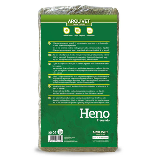 Heno prensado 1 kg - Arquivet