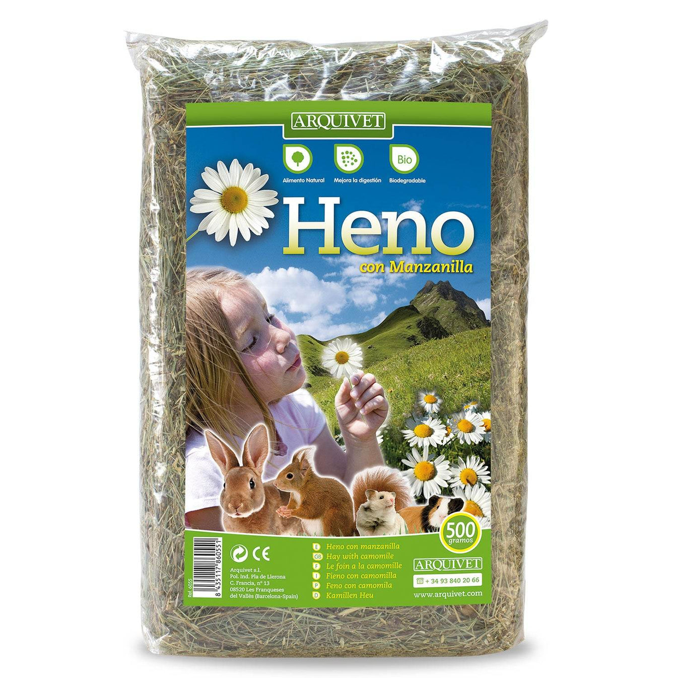 Heno con manzanilla 500 gr - Arquivet