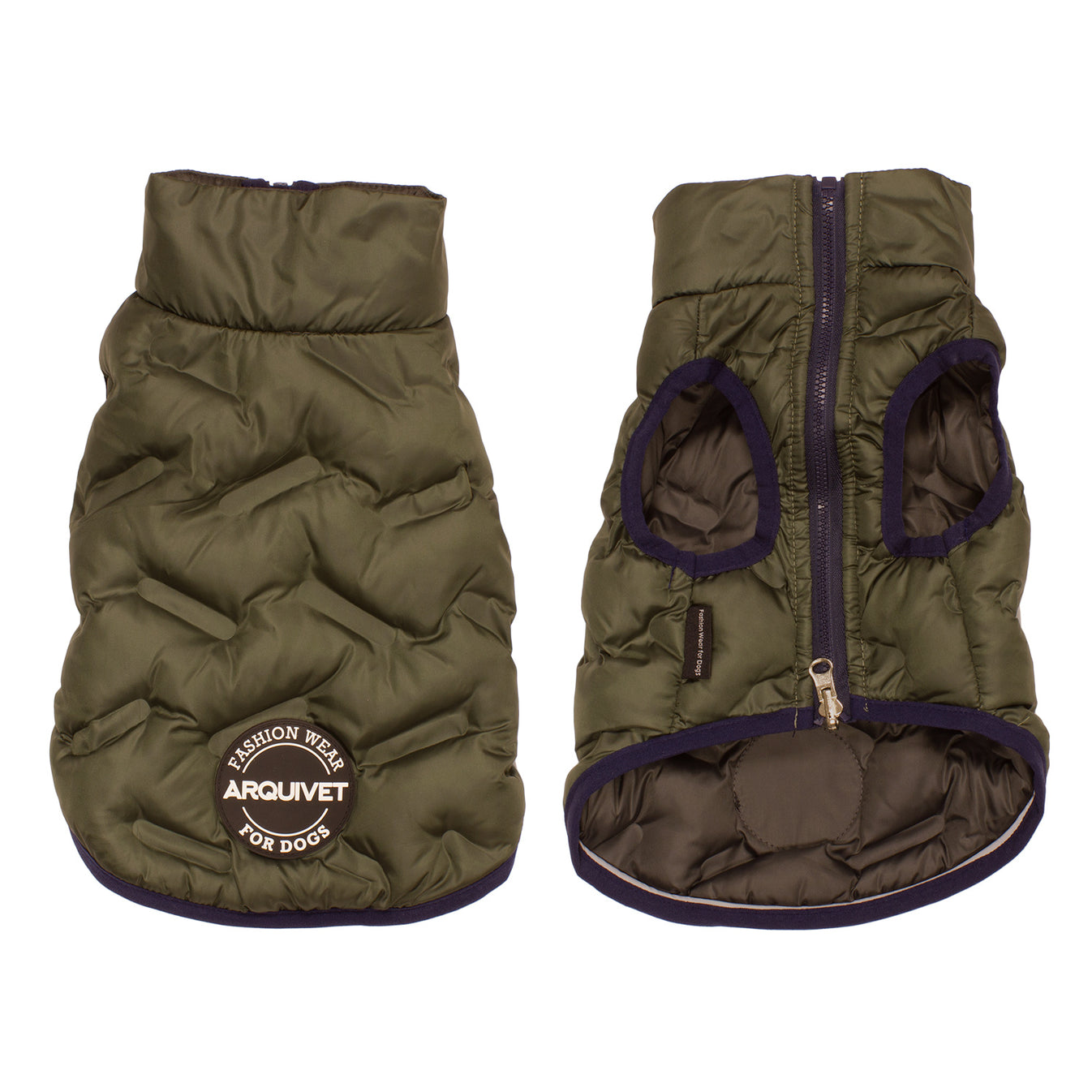 Chaleco acolchado reversible verde-gris "Terranova"