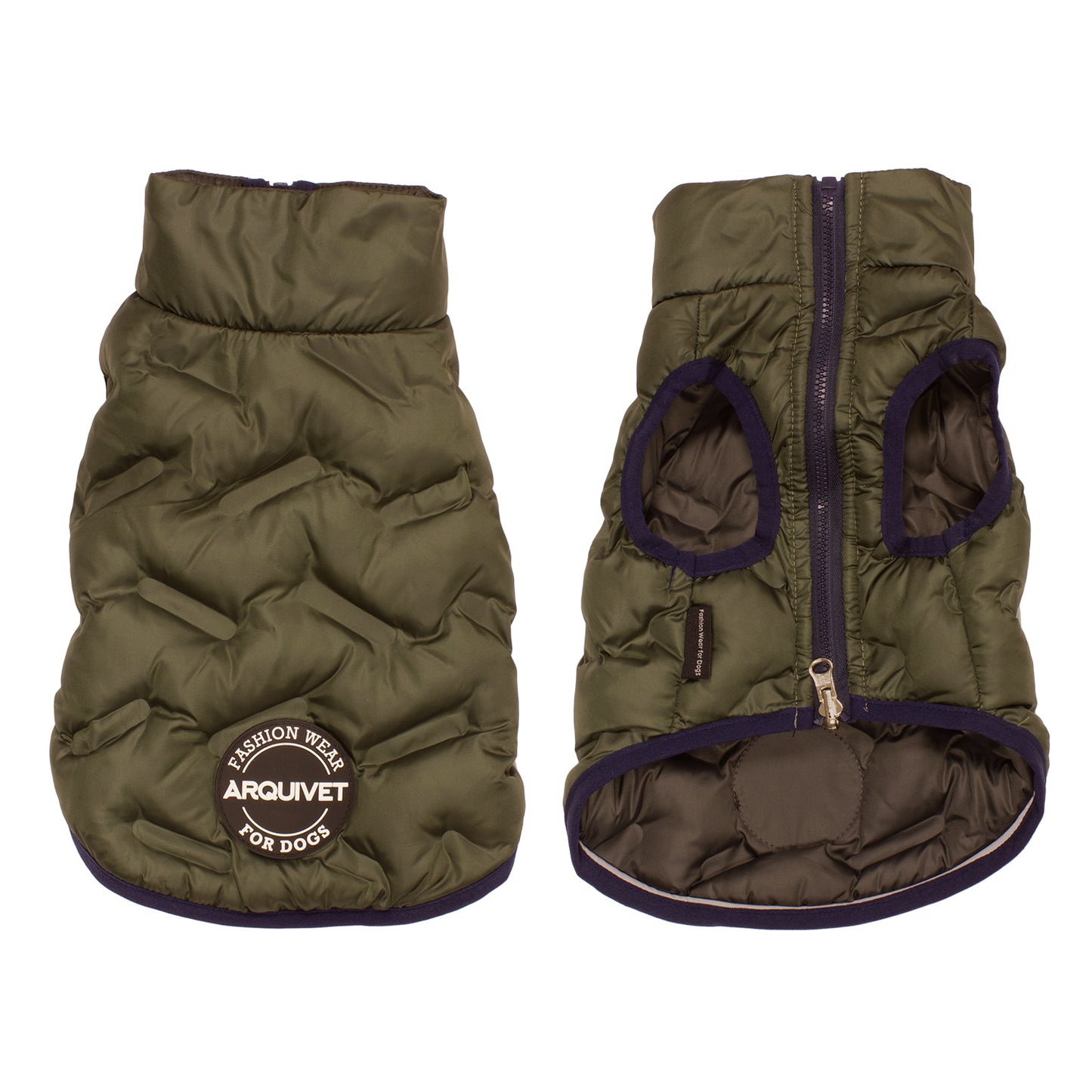 Chaleco acolchado reversible verde-gris "Terranova"