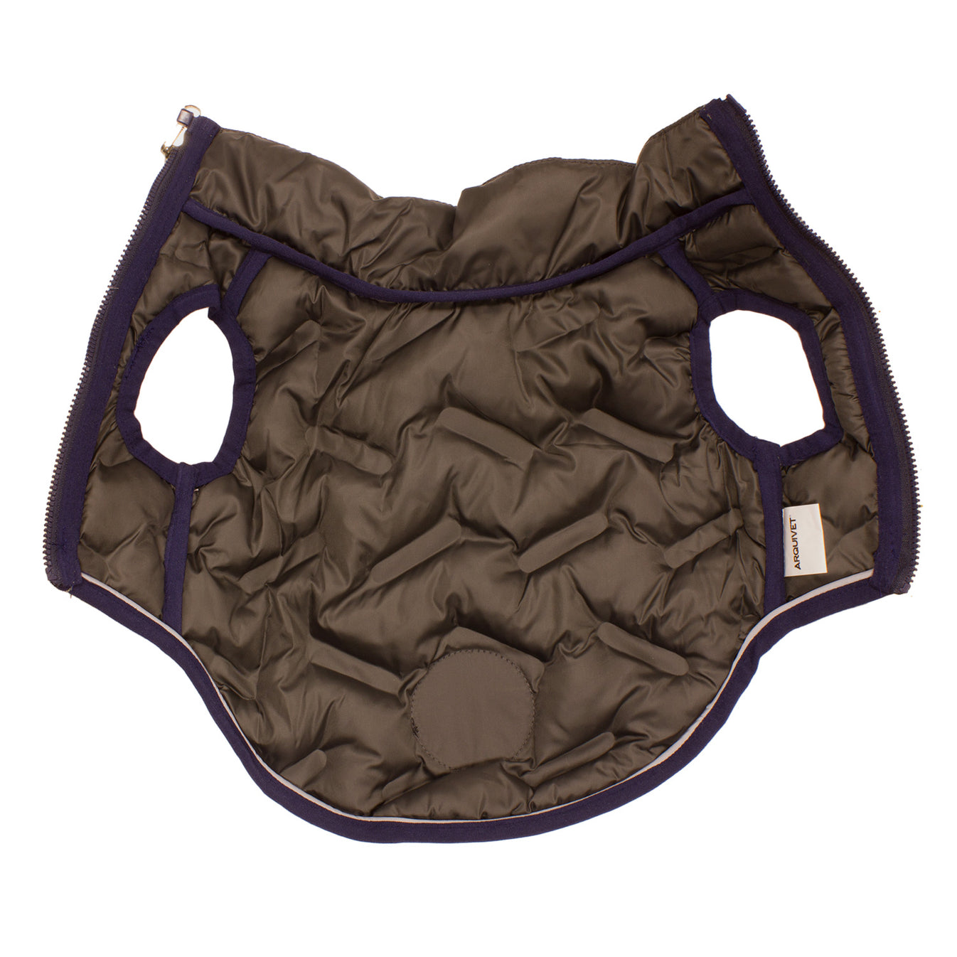 Chaleco acolchado reversible verde-gris "Terranova"