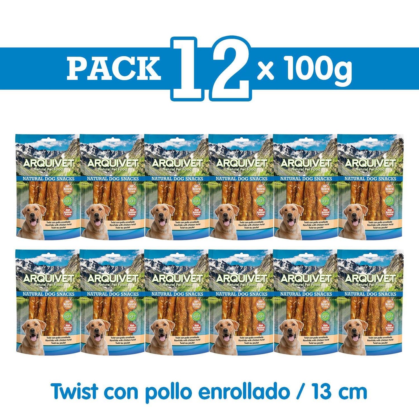 Twist con pollo enrollado - Arquivet
