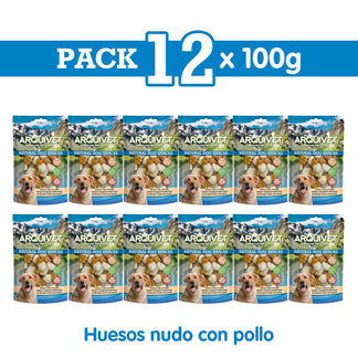 Huesitos nudo con pollo - Arquivet